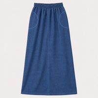 Long Pocket Jeans Skirt