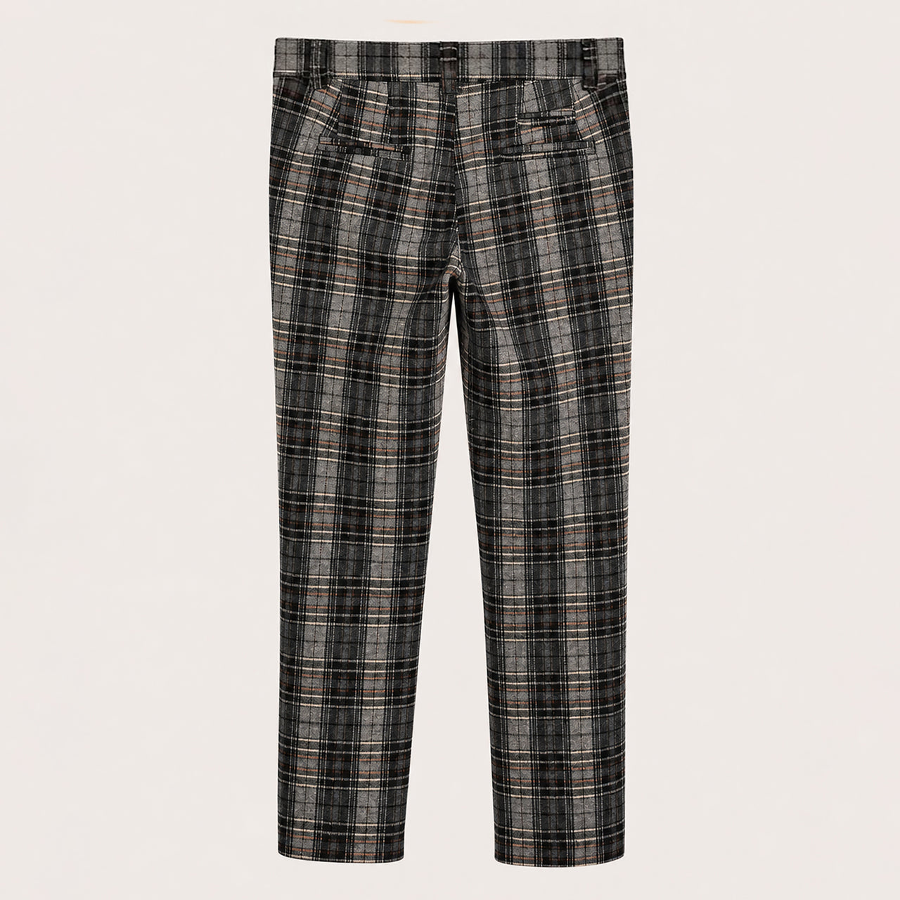 Stretch Checkered Pants