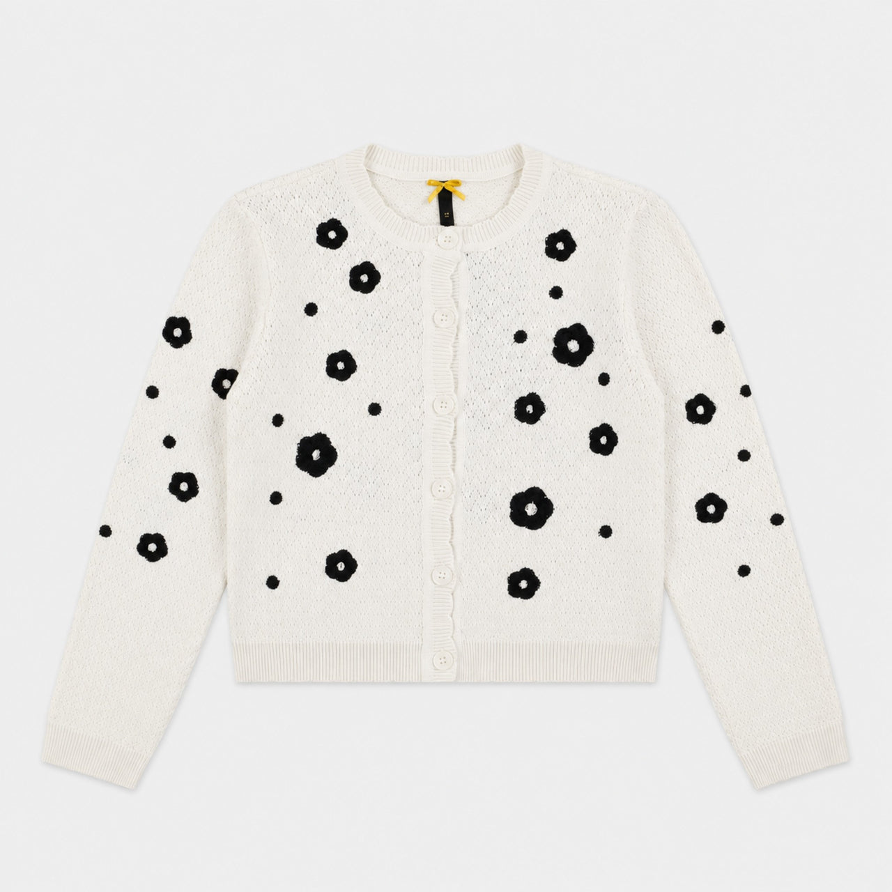 Knit Flower Cardigan