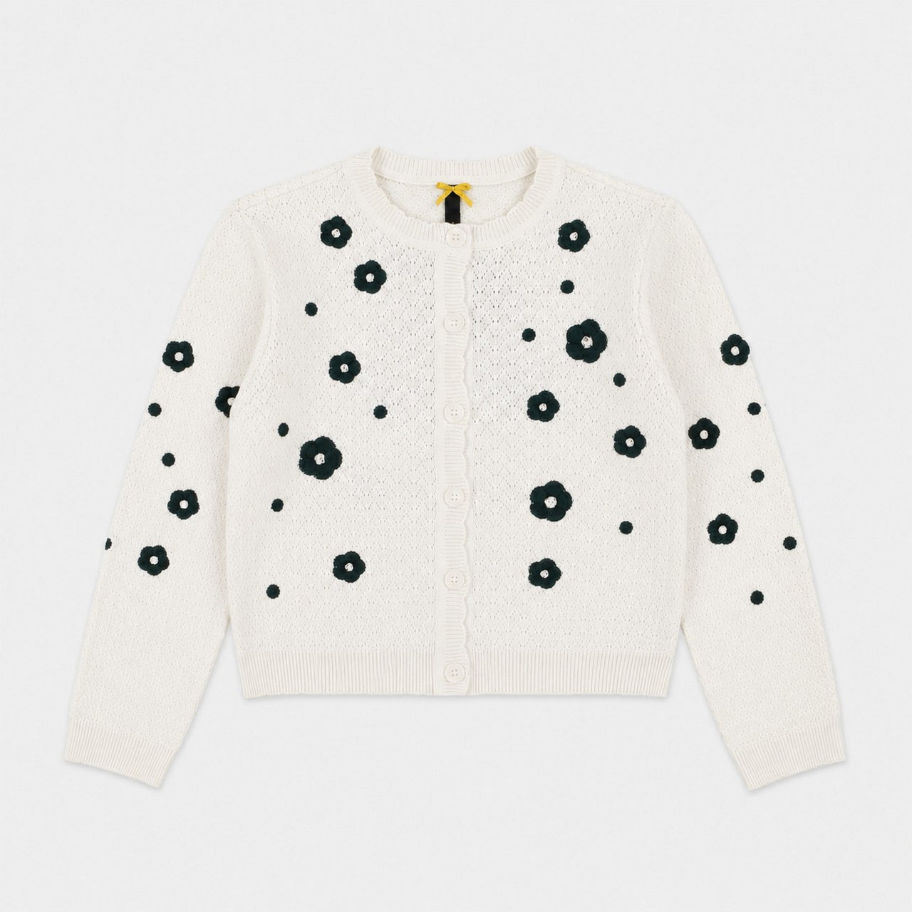 Knit Flower Cardigan