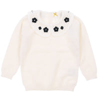 Floral Collar Sweater