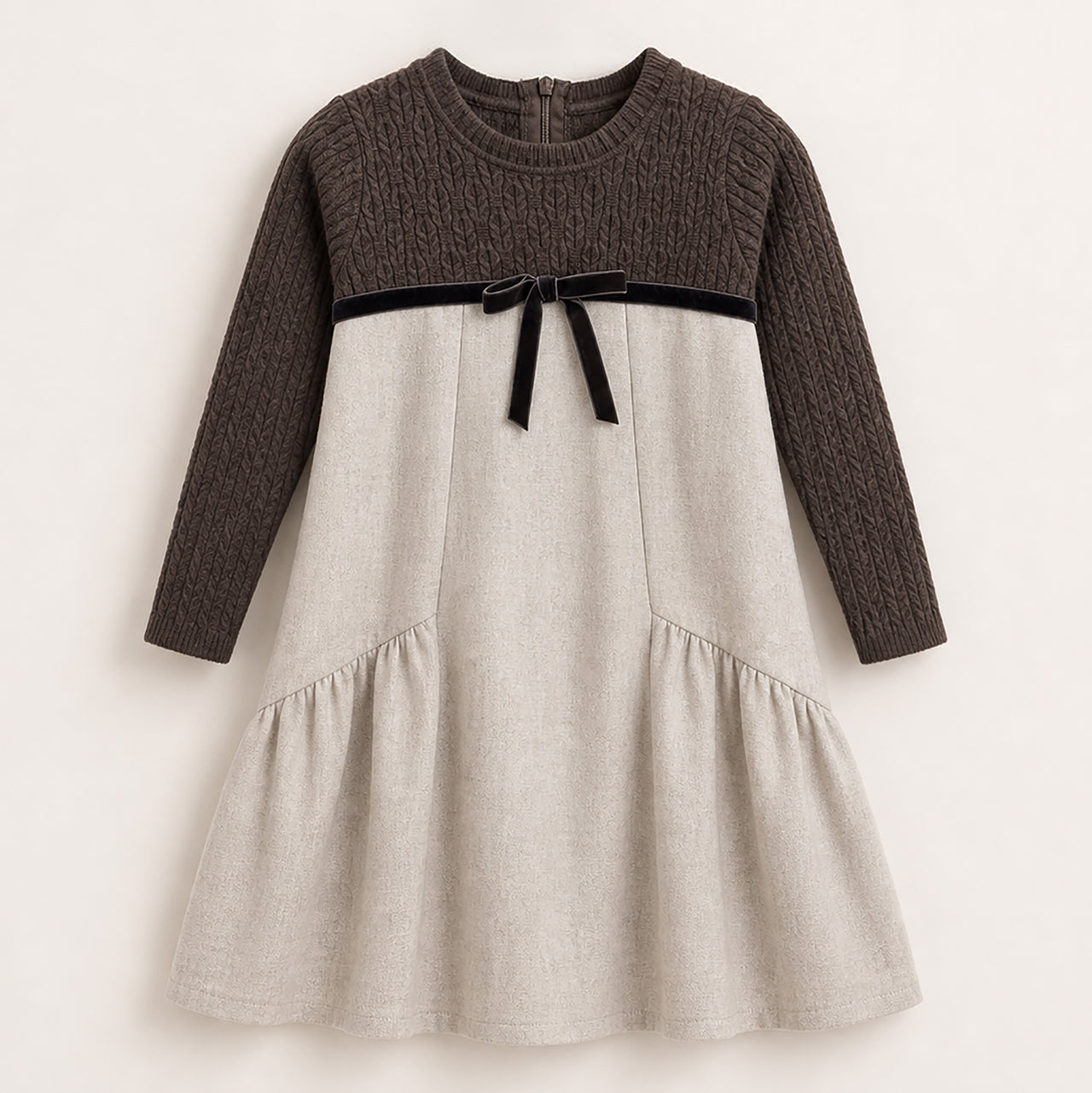 Knit Woven Dress