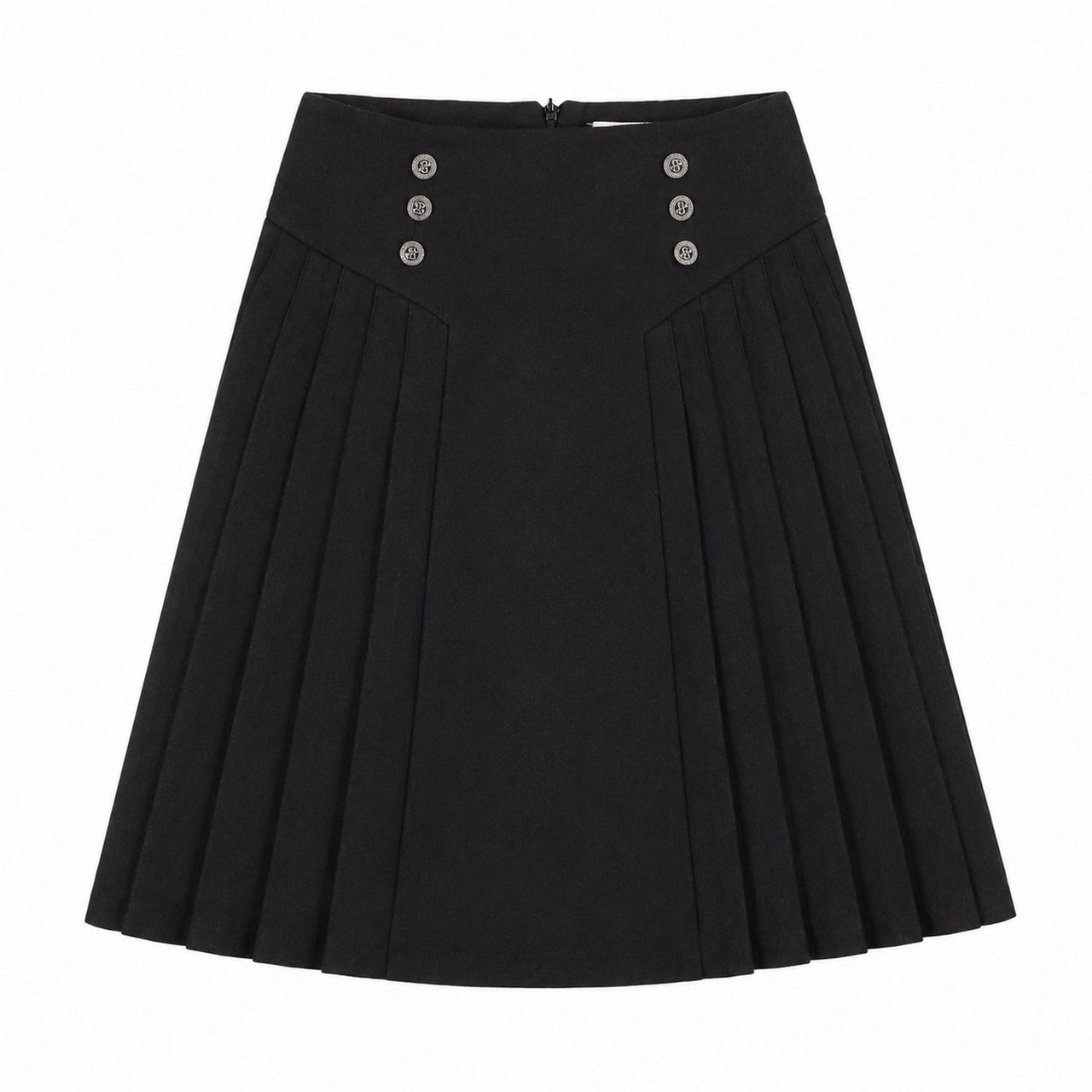 Woven Pleats Skirt
