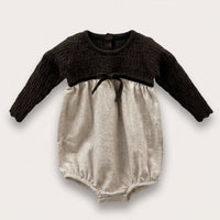 Knit & Woven Romper/Dress