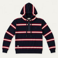 French Terry Striped Hoodie