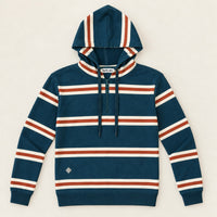 French Terry Striped Hoodie