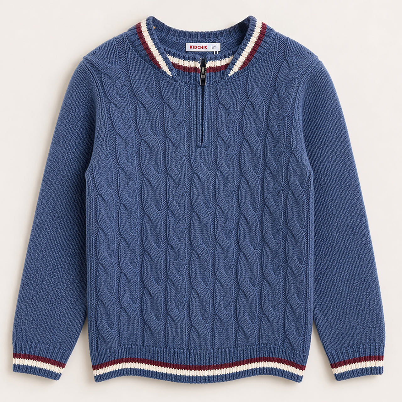 Boys Braided Sweater