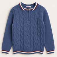Boys Braided Sweater