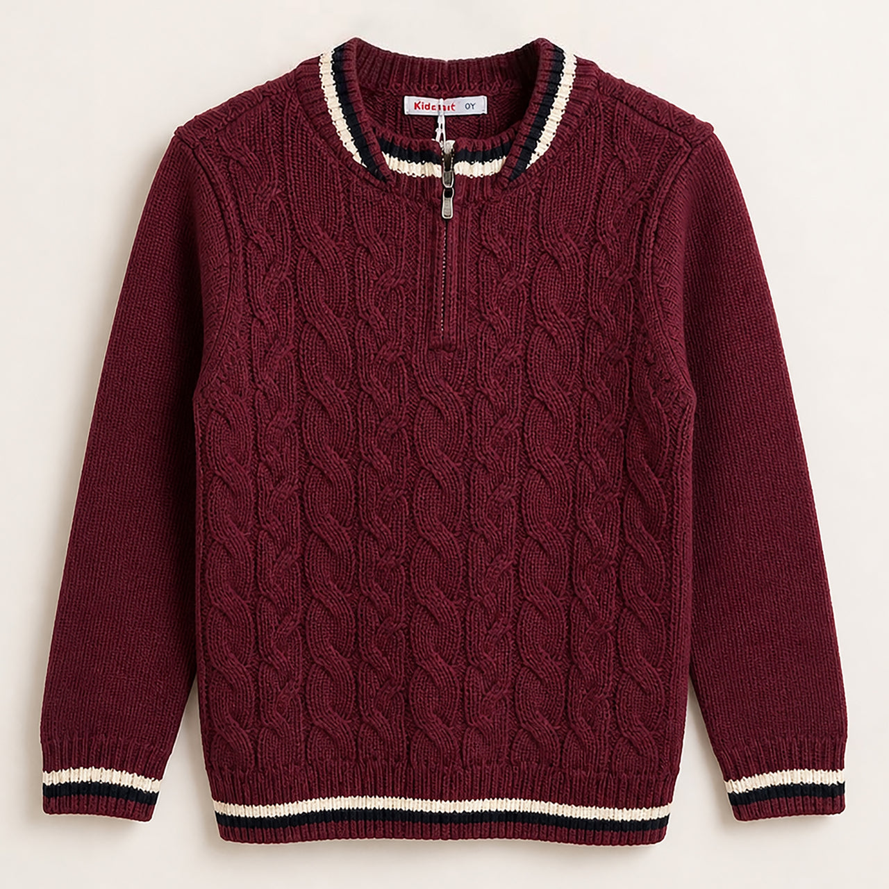 Boys Braided Sweater