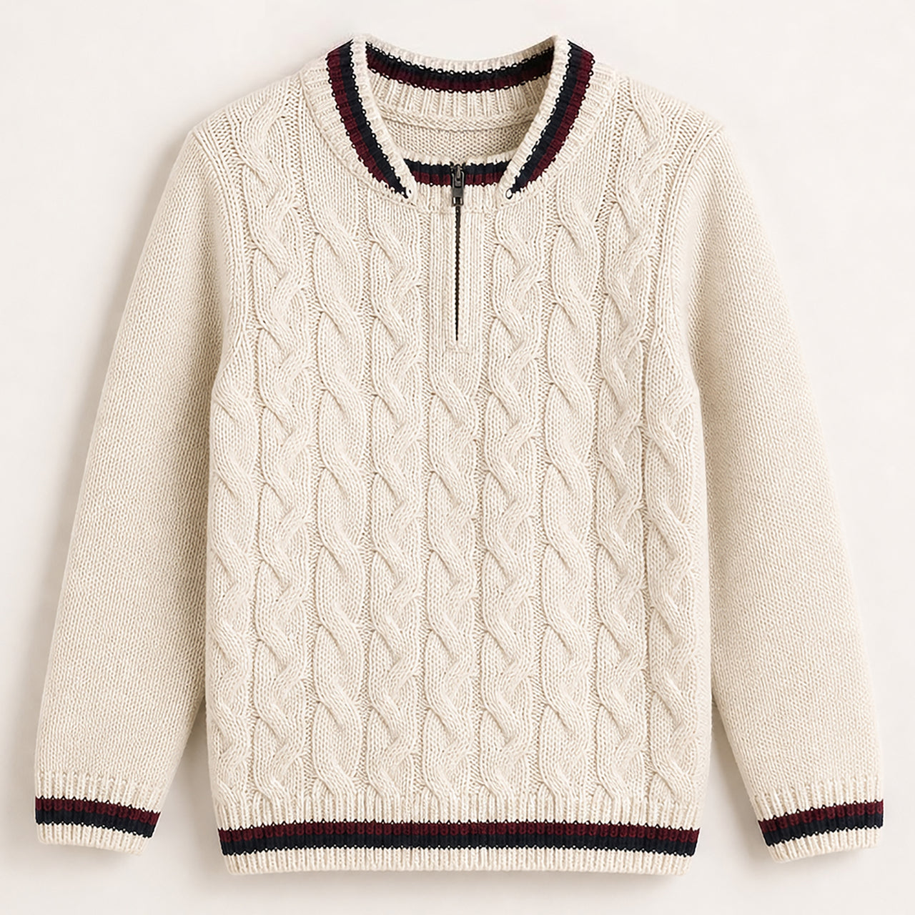 Boys Braided Sweater