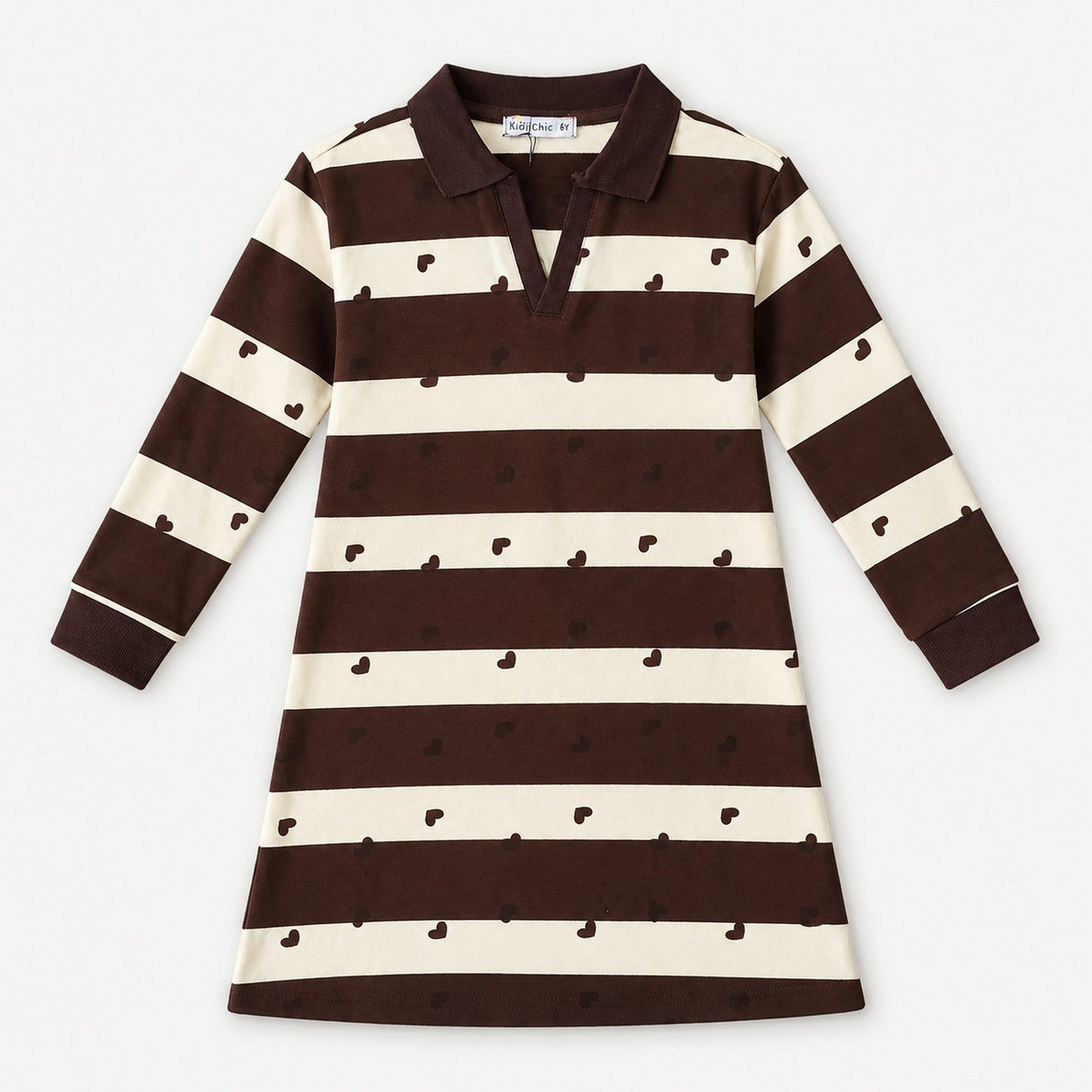 Striped French Terry Dress