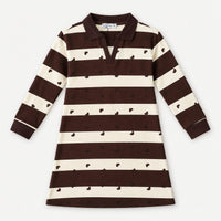 Striped French Terry Dress