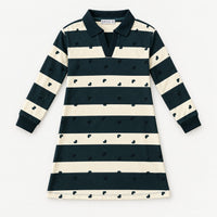 Striped French Terry Dress