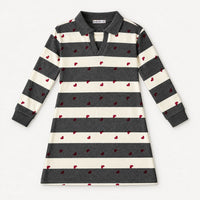 Striped French Terry Dress
