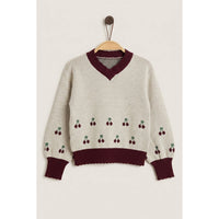 Girls Cherry Sweater