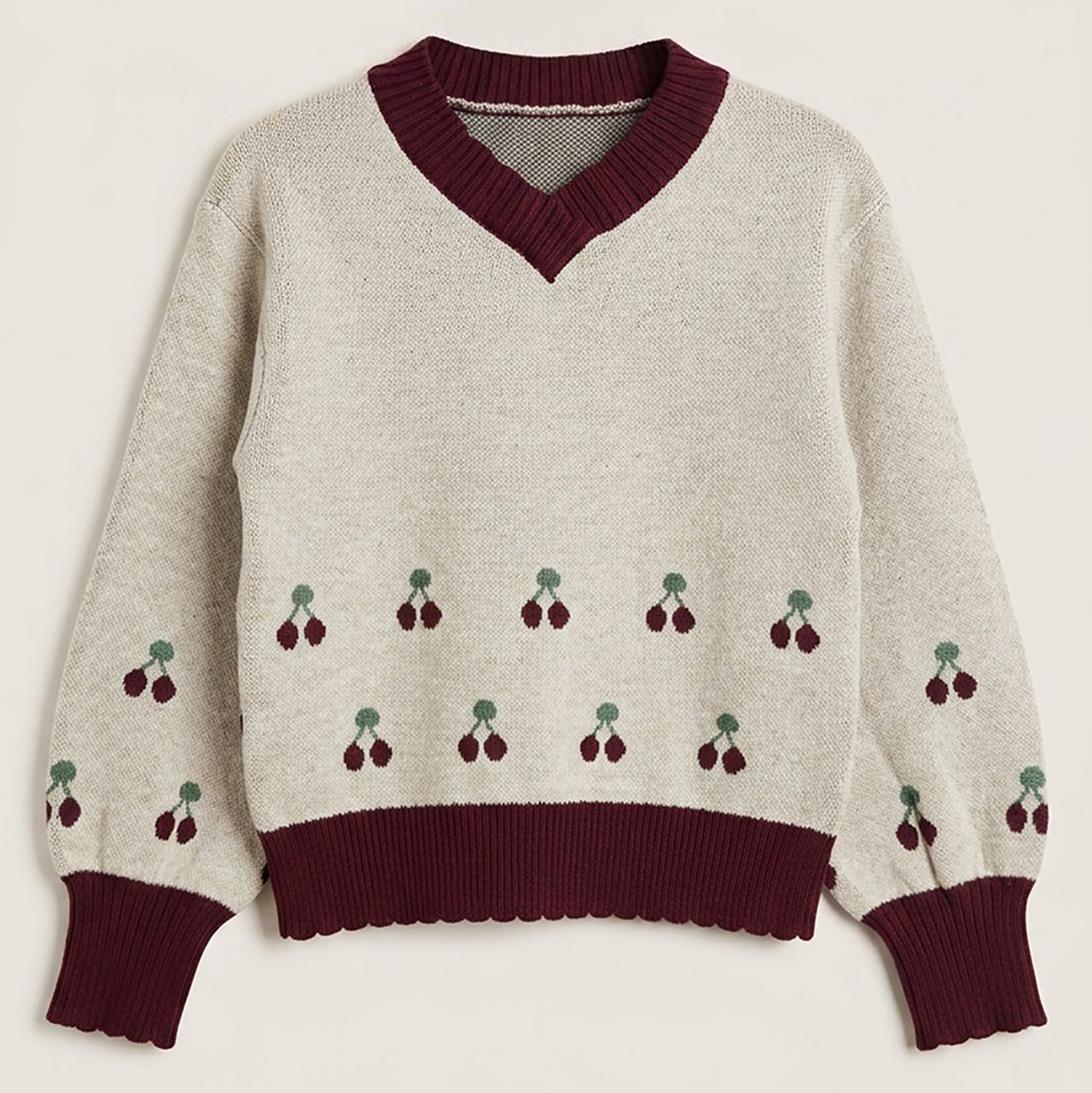 Girls Cherry Sweater