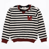 Melange Boys Striped Sweatshirt