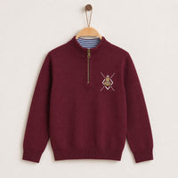 Melange Boys Teddy Knit Sweater