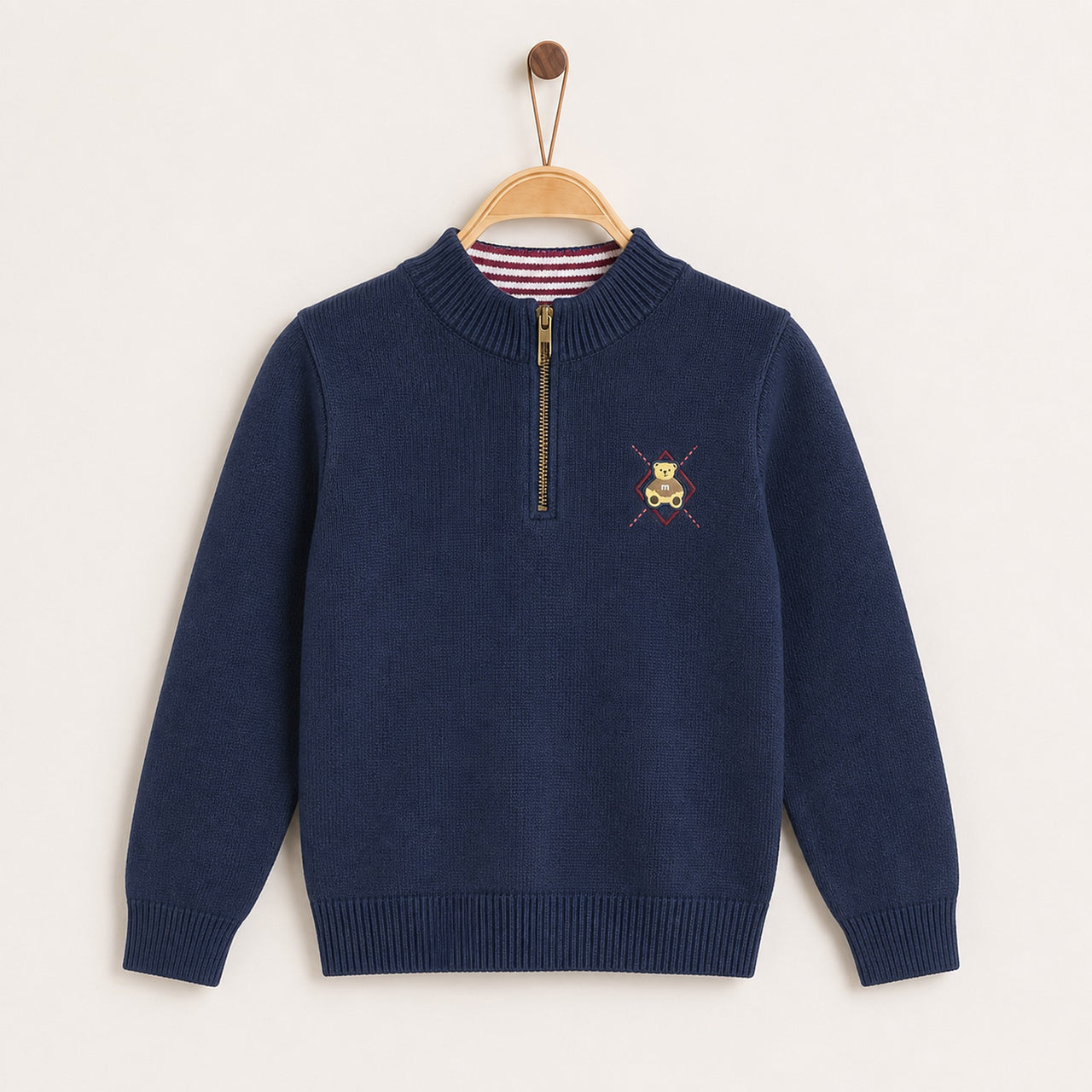 Melange Boys Teddy Knit Sweater