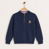Melange Boys Teddy Knit Sweater