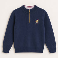 Melange Boys Teddy Knit Sweater