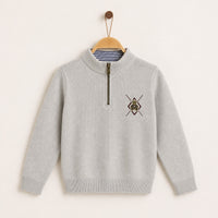 Melange Boys Teddy Knit Sweater