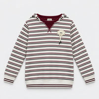Melange Striped Hoodie