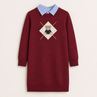 Melange Teddy Knit Dress
