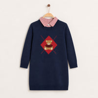 Melange Teddy Knit Dress