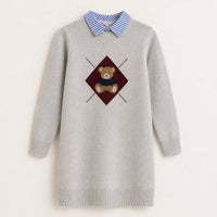 Melange Teddy Knit Dress