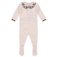 Melange Knit Baby Stretchie/Set
