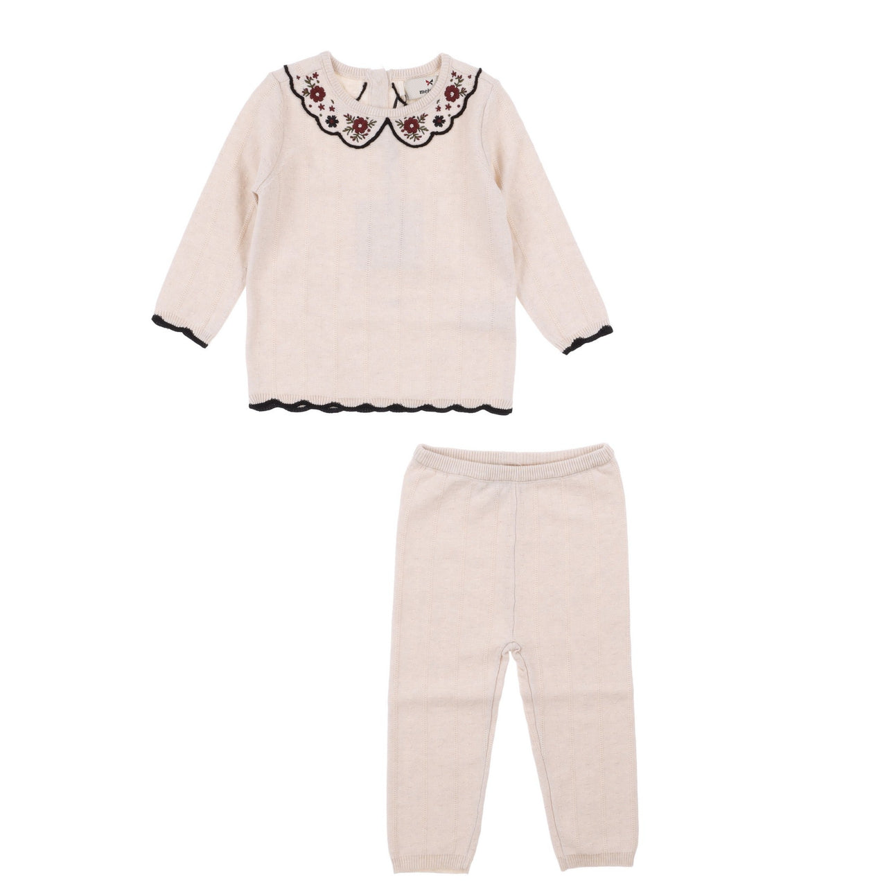 Melange Knit Baby Stretchie/Set