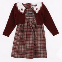 Melange Rowan Checkered Romper Set/ Dress