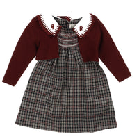 Melange Rowan Checkered Romper Set/ Dress