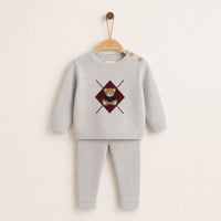 Melange Baby Teddy Knit Set