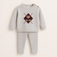Melange Baby Teddy Knit Set