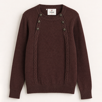 Melange Button Sweater
