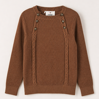 Melange Button Sweater