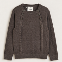 Melange Button Sweater
