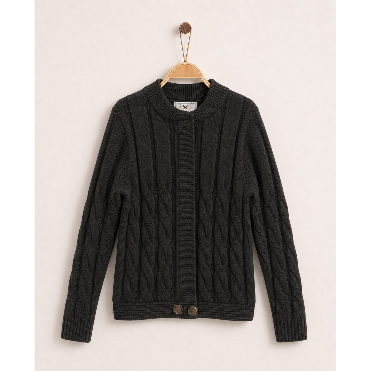 Melange Braided Sweater