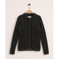 Melange Braided Sweater
