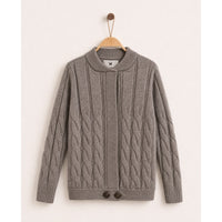 Melange Braided Sweater