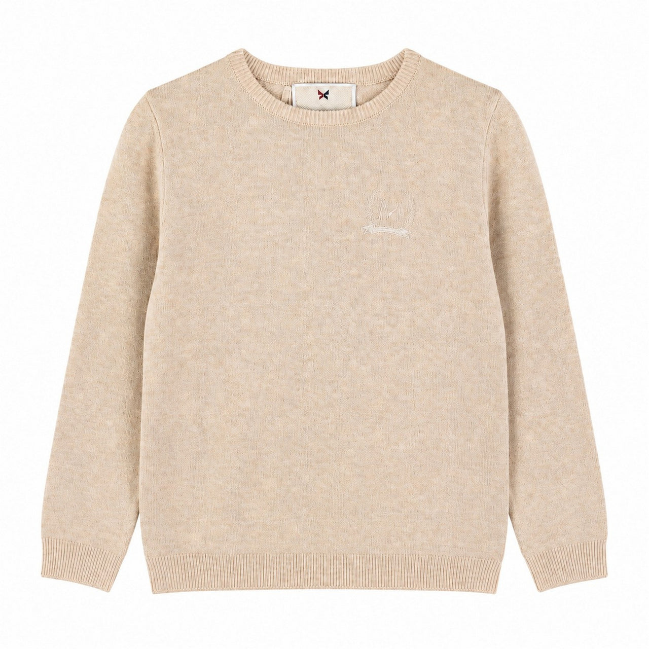 Melange Emblem Sweater
