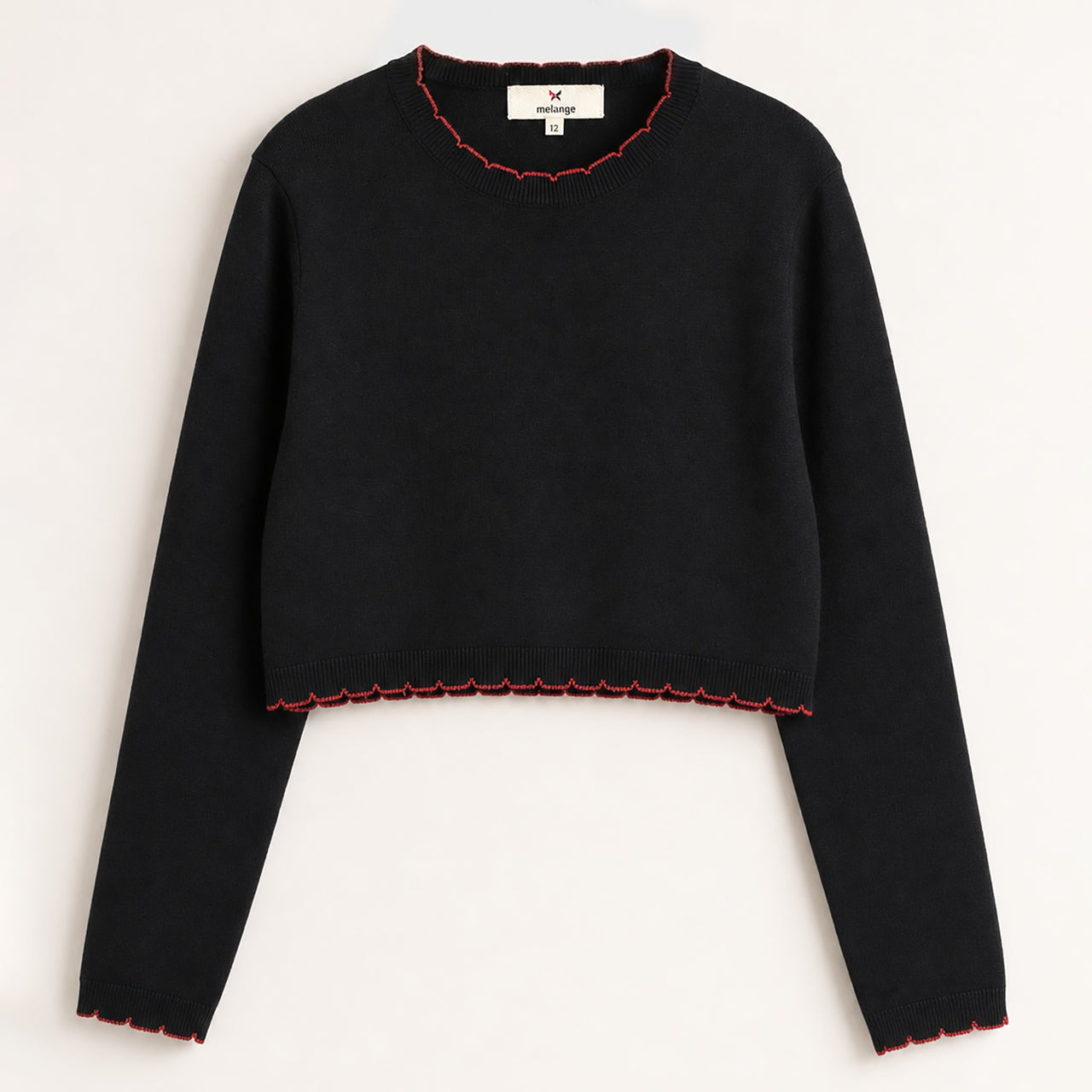 Melange Knitted Sweater
