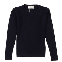 Melange Basic Rib Knit Top
