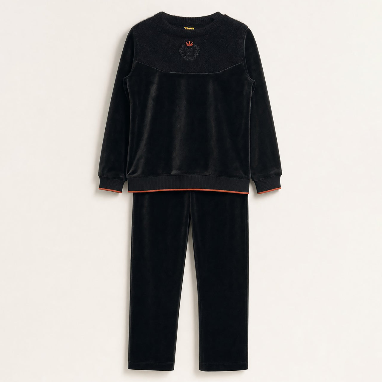 Boys Velvet Knit Robe Set