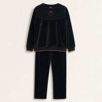 Boys Velvet Knit Robe Set
