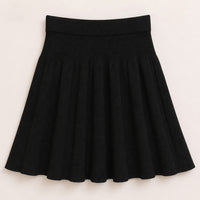 Pleated Knit Skirt