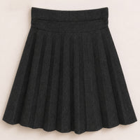 Pleated Knit Skirt