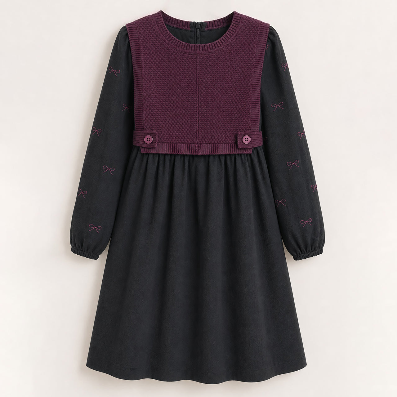 Vest Bow Tie Dress